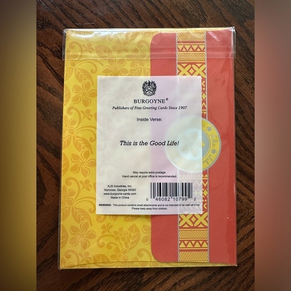 Burgoyne fine greeting cards, this is the good life dog beach drink 🕶️ aloha - Picture 2 of 2